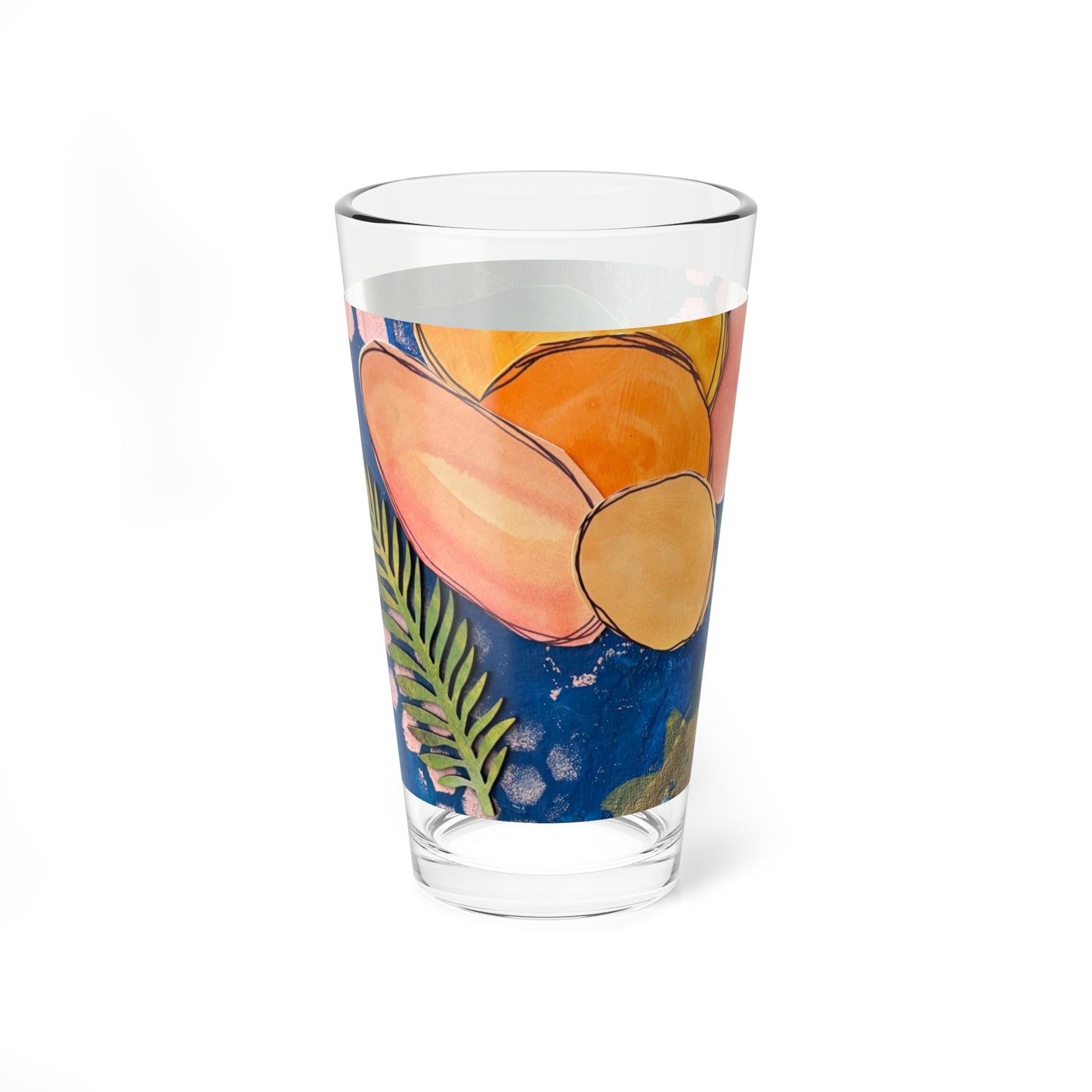 "Assumption" Mixing Glass, 16oz | Vibrant Barware, Unique Gift, Kitchen Decor, Home Entertaining, Artisan Drinkware