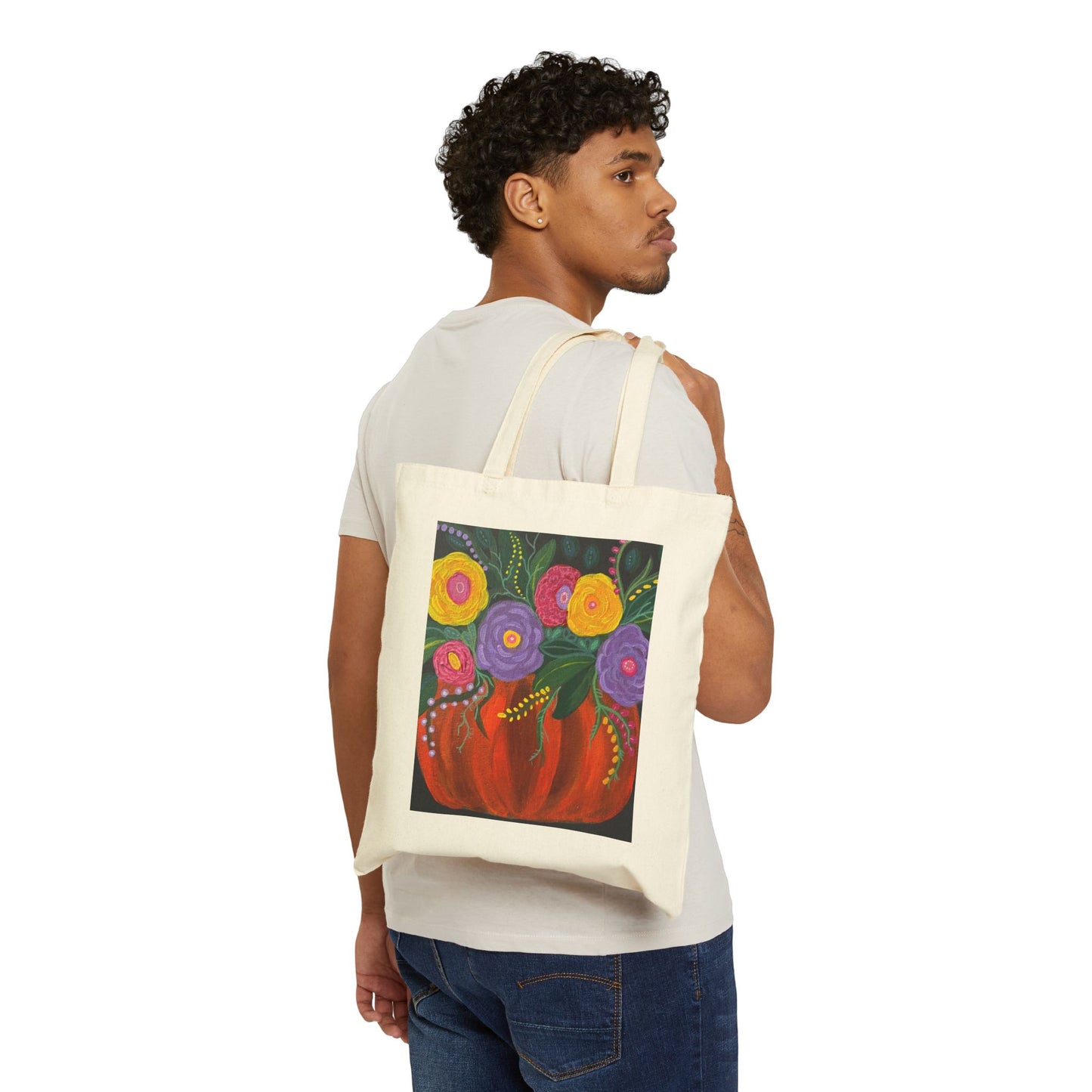 "Autumn" Tote Bag for Art Lovers, Eco-Friendly Shopping Bag, Gift for Her, Sustainable Style, Art-Inspired Canvas Bag