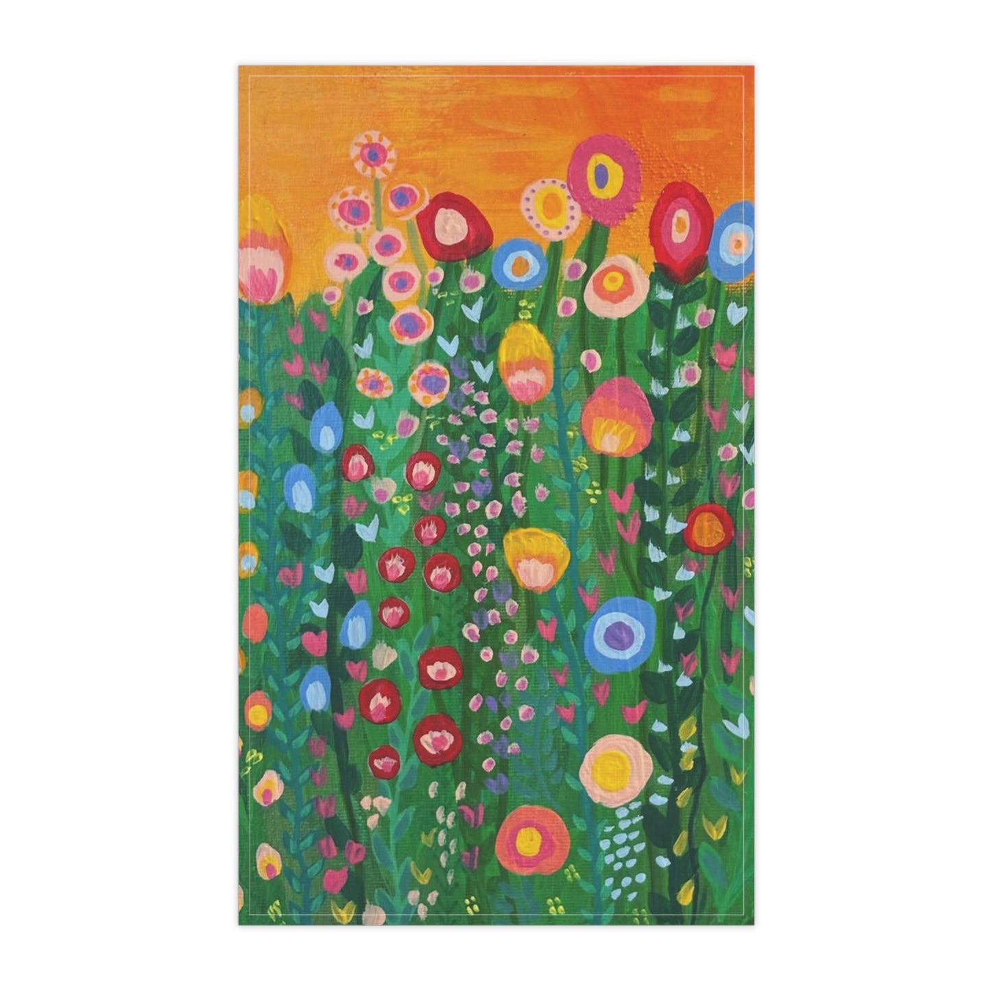 "Flourish" Tea Towels | Vibrant Kitchen Décor, Gift for Home Cooks, Summer Table Setting, DIY Host Gift