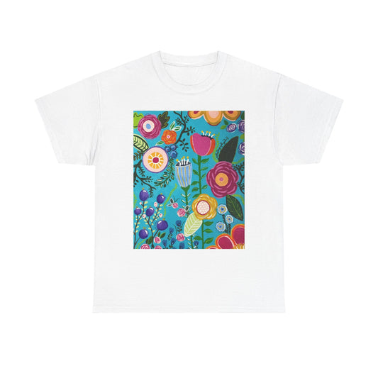 "Verdance" Tee, Unisex T-Shirt, Casual Wear, Summer Outfit, Nature Lover Gift, Floral Art Apparel
