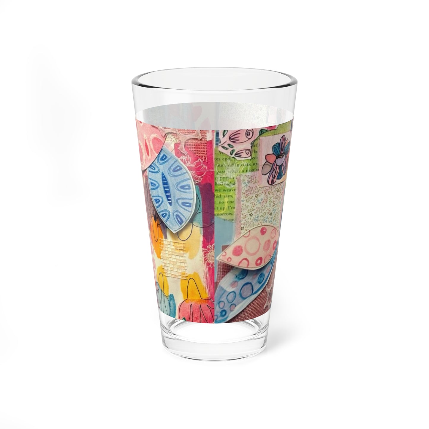 "Delight" Mixing Glass, 16oz | Vibrant Barware, Unique Gift, Kitchen Decor, Home Entertaining, Artisan Drinkware