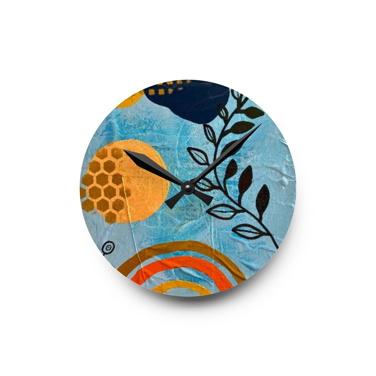 "Jubilee" Acrylic Wall Clock, Home Decor, Unique Gift, Boho Style, Bedroom Accent, Kitchen Wall Art