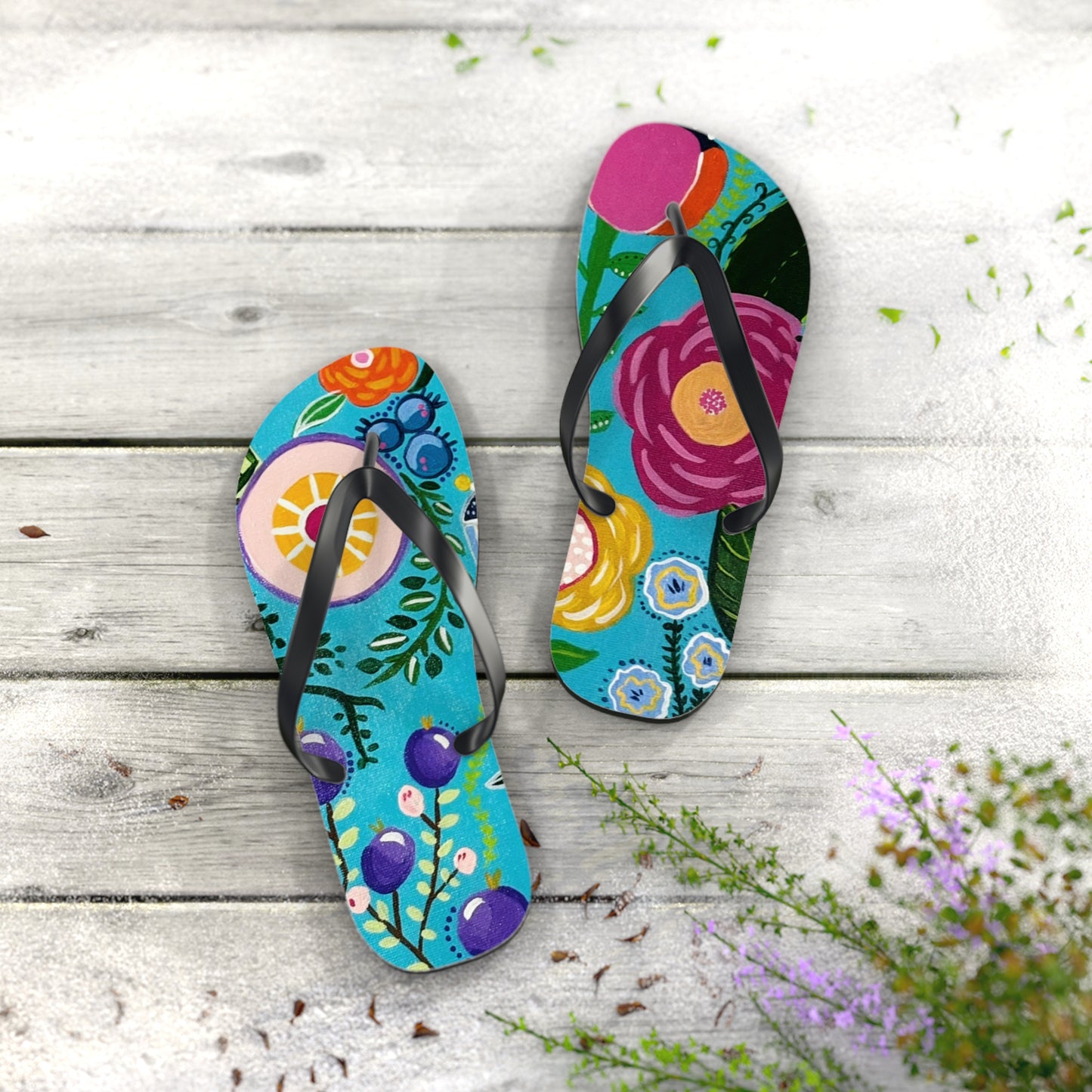 "Verdance" Flip Flops | Summer Sandals, Beachwear, Vacation Footwear, Gift for Her