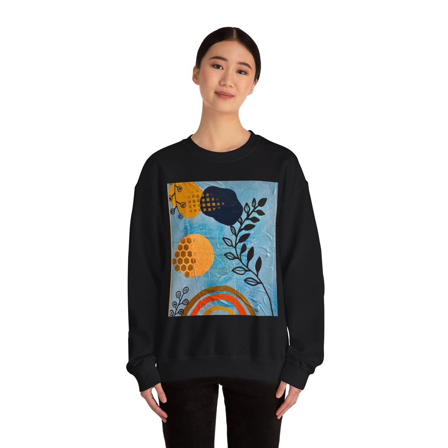 "Jubilee" Crewneck Sweatshirt, Unisex Sweatshirt, Cozy Fall Sweater, Graphic Crew, Plant Lover Gift, Art Sweatshirt, Everyday Comfort