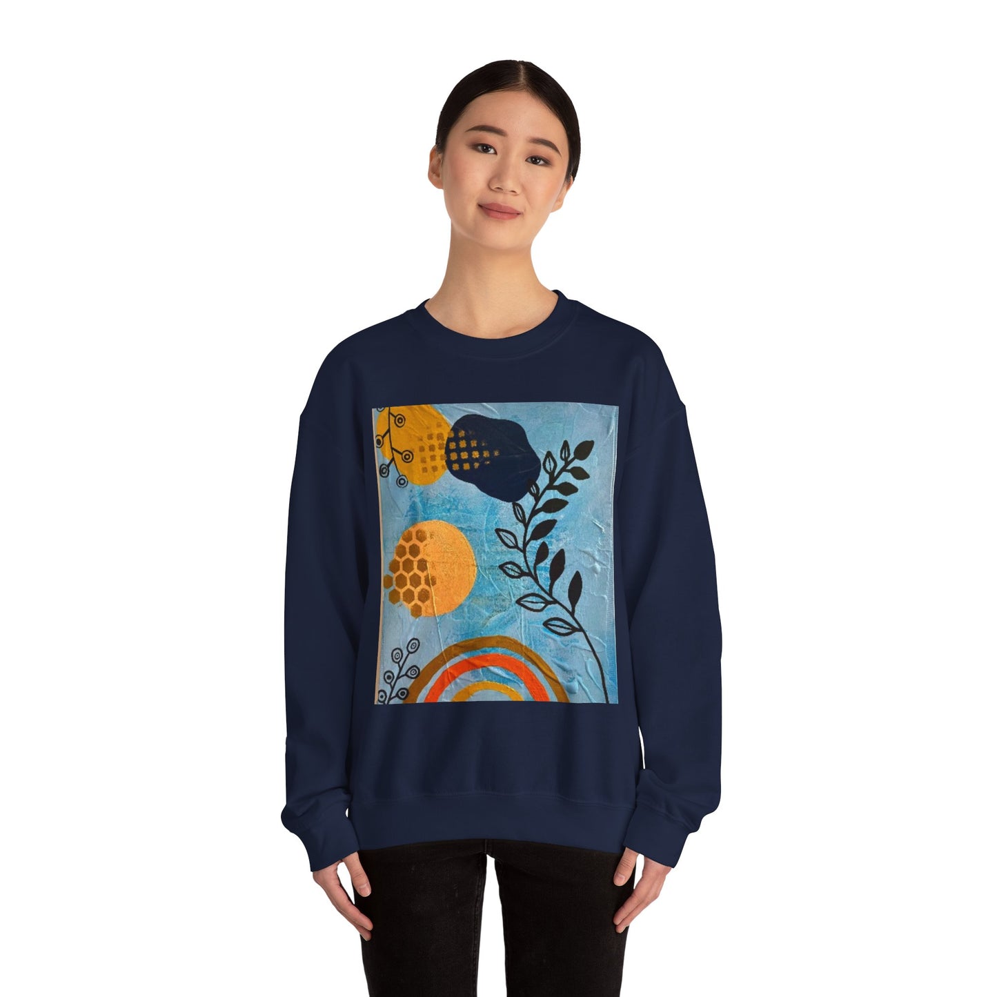 "Jubilee" Crewneck Sweatshirt, Unisex Sweatshirt, Cozy Fall Sweater, Graphic Crew, Plant Lover Gift, Art Sweatshirt, Everyday Comfort