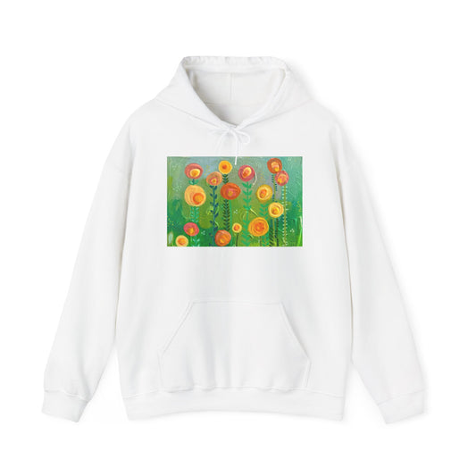 "Solace" Hoodie for Art Lovers, Cozy Sweatshirt for Fall, Gift for Gardeners, Unisex Heavy Blend Hooded Sweatshirt, Colorful [...]