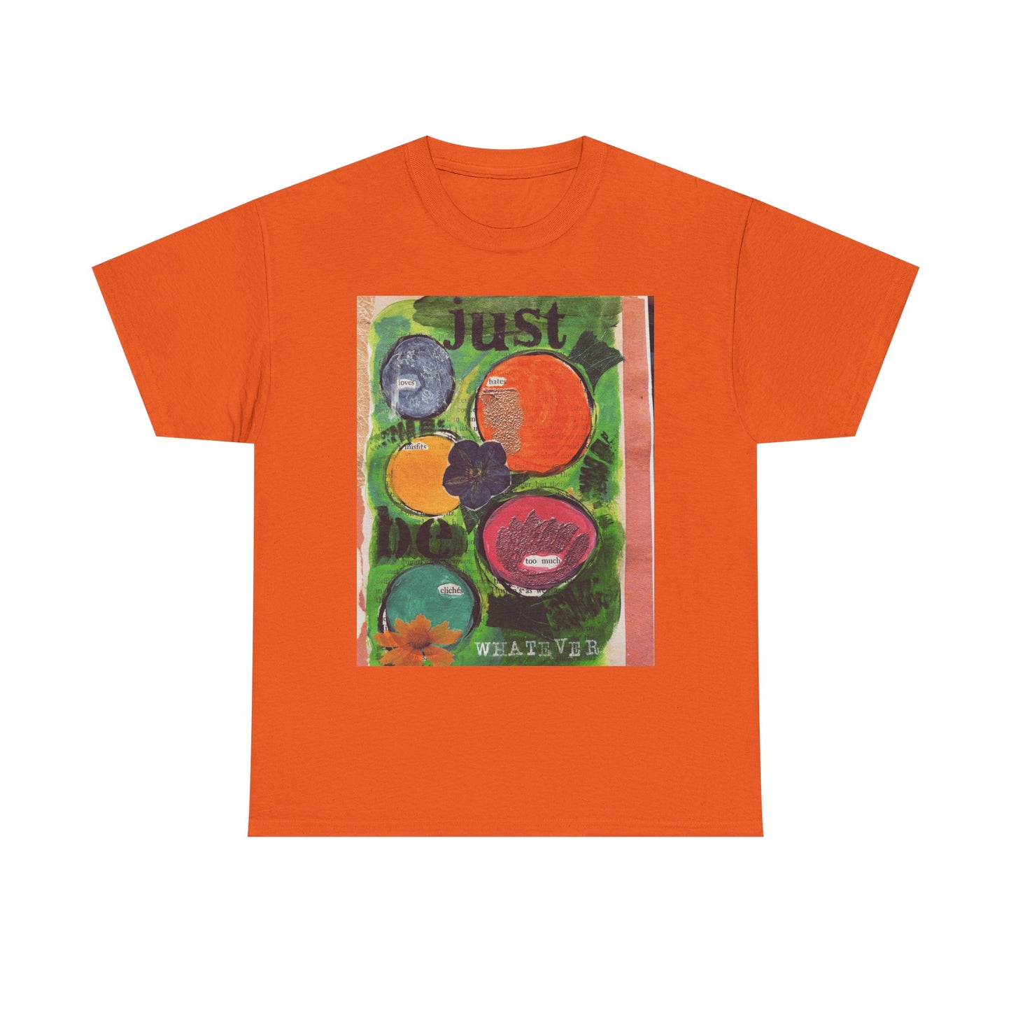 Just Be Graphic Tee - Retro Pop Art Fruit T-Shirt