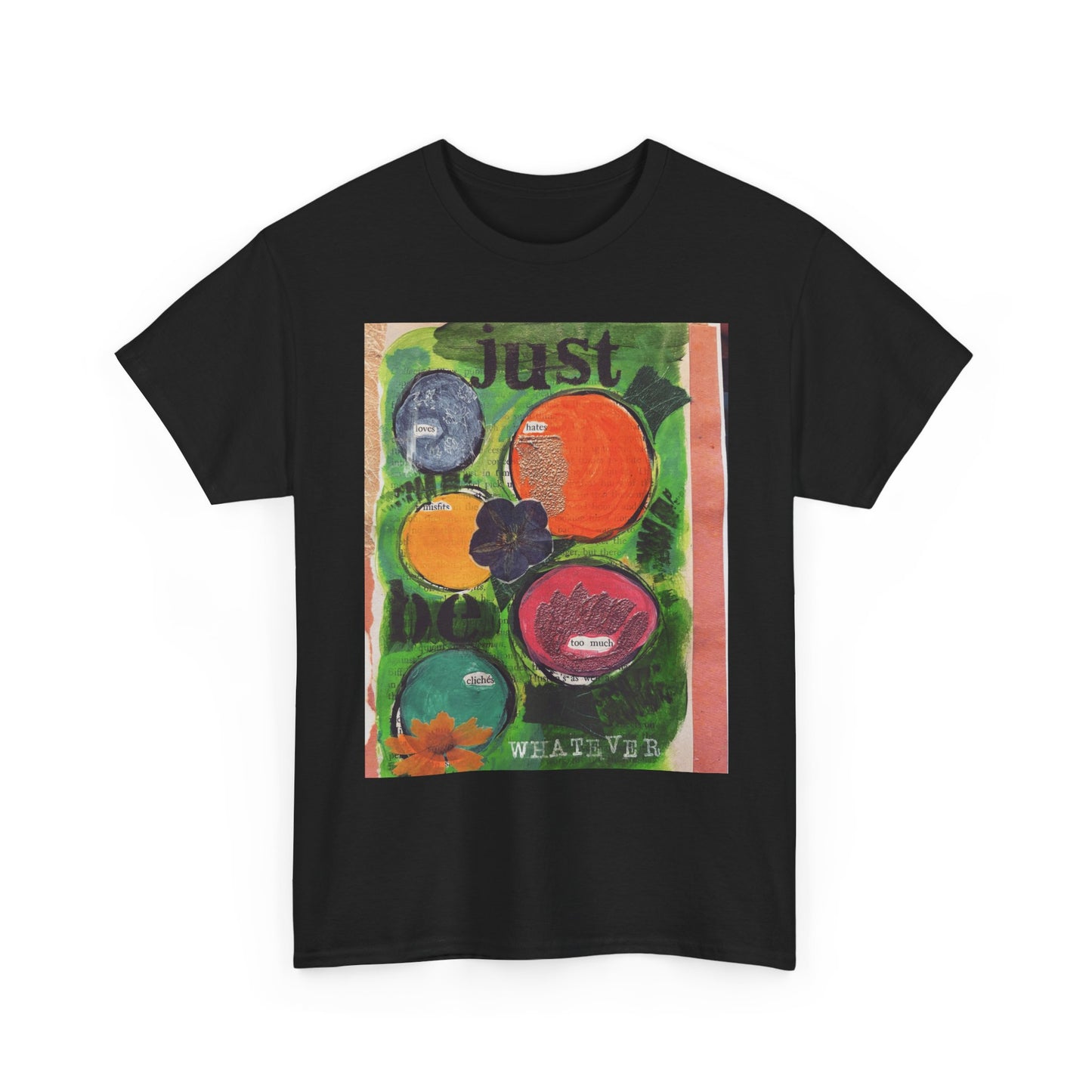 Just Be Graphic Tee - Retro Pop Art Fruit T-Shirt