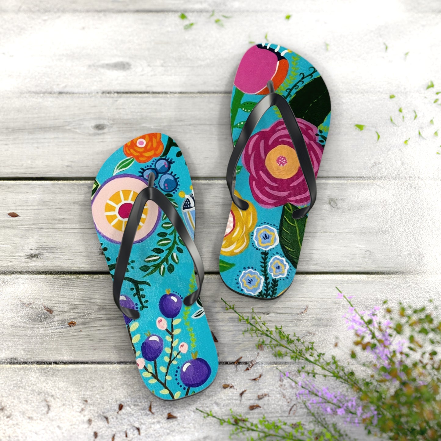 "Verdance" Flip Flops | Summer Sandals, Beachwear, Vacation Footwear, Gift for Her