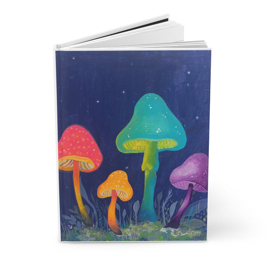 Midnight Colorful Abstract Art Notebook