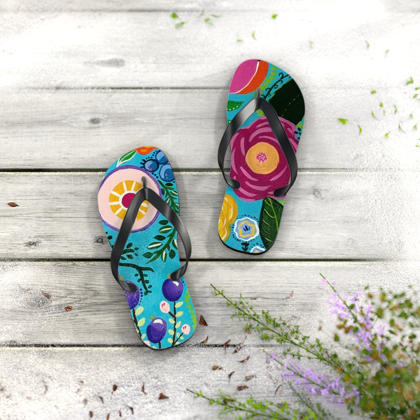 "Verdance" Flip Flops | Summer Sandals, Beachwear, Vacation Footwear, Gift for Her