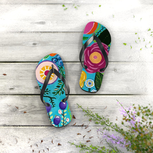 "Verdance" Flip Flops | Summer Sandals, Beachwear, Vacation Footwear, Gift for Her