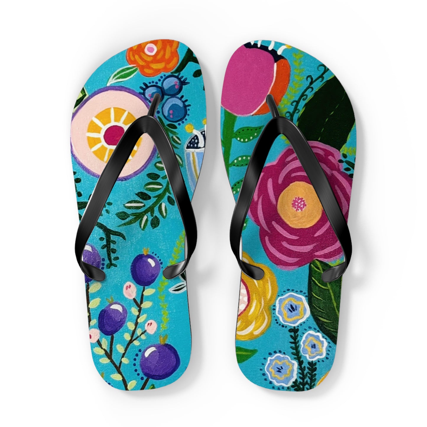 "Verdance" Flip Flops | Summer Sandals, Beachwear, Vacation Footwear, Gift for Her