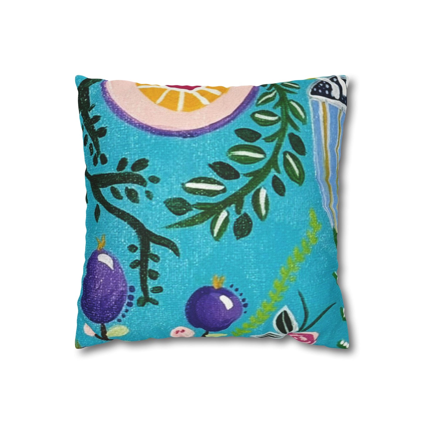 "Verdance" Pillowcase, Decorative Pillow Cover, Cozy Home Decor, Bohemian Style, Gift for Friends, Floral Cushion Cover