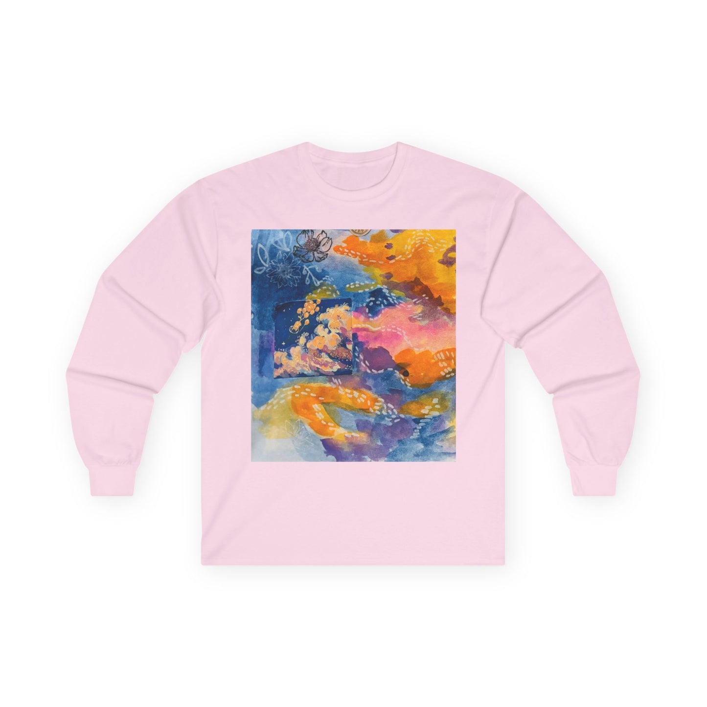 "Reality" Long Sleeve Tee, Colorful Graphic Tee, Unisex Cotton Shirt, Casual Wear, Spring Fashion, Unique Gift Idea