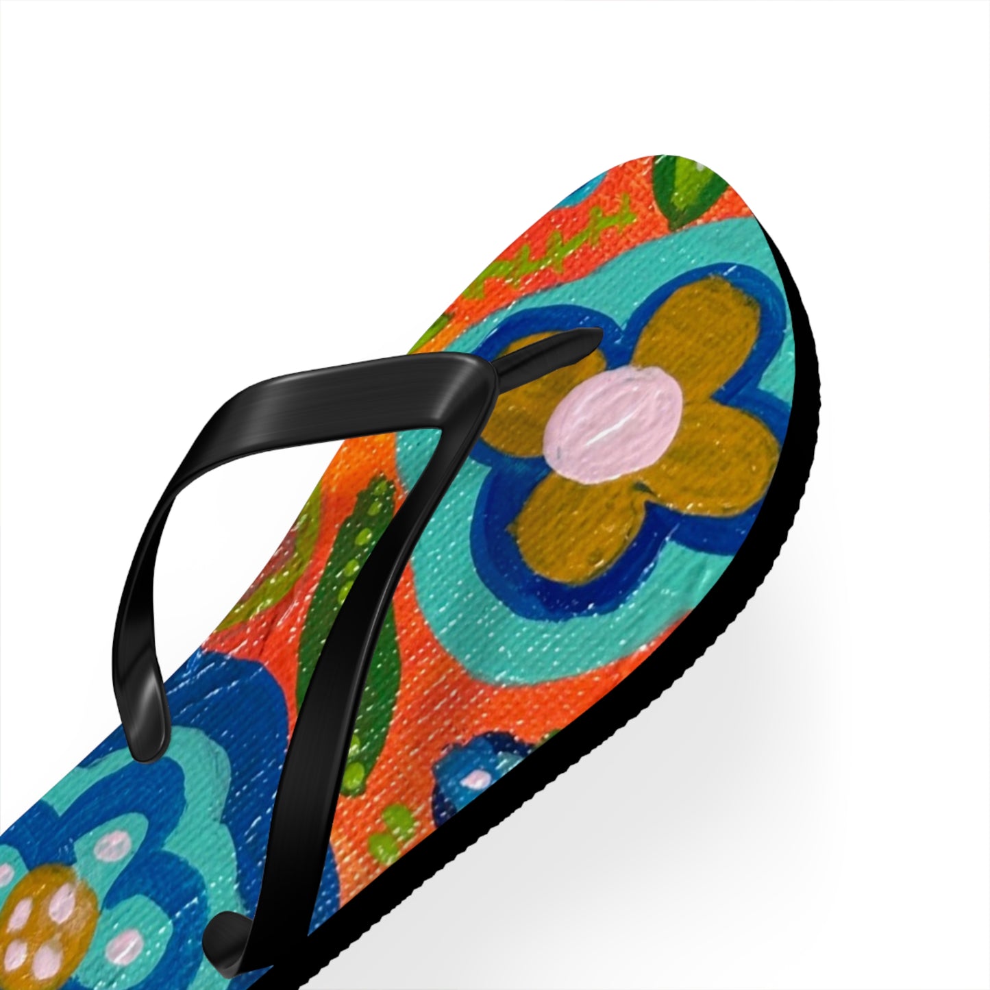 "Kissane" Floral Flip Flops | Summer Sandals, Beachwear, Vacation Footwear, Gift for Her