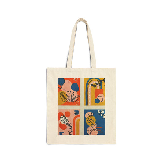 "Agreements" Cotton Canvas Tote Bag | Eco-Friendly Shopping Bag, Reusable Grocery Tote, Summer Essentials