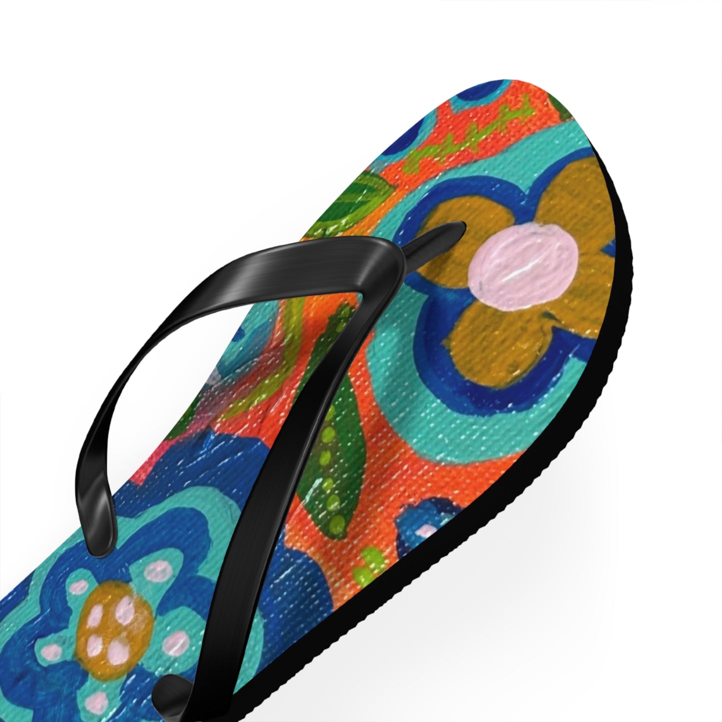 "Kissane" Floral Flip Flops | Summer Sandals, Beachwear, Vacation Footwear, Gift for Her
