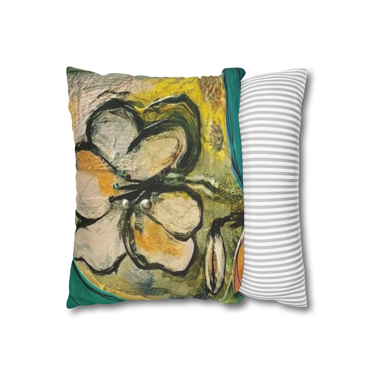"Assumption" Pillowcase, Decorative Pillow Cover, Cozy Home Decor, Bohemian Style, Gift for Friends, Floral Cushion Cover