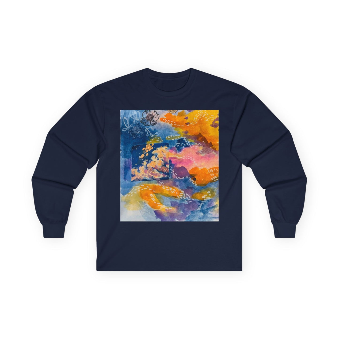 "Reality" Long Sleeve Tee, Colorful Graphic Tee, Unisex Cotton Shirt, Casual Wear, Spring Fashion, Unique Gift Idea