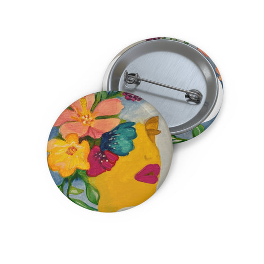 Abigail Buttons, Cute Badges, Flower Pins, Unique Gifts for Friends, Party Favors, Craft Accessories