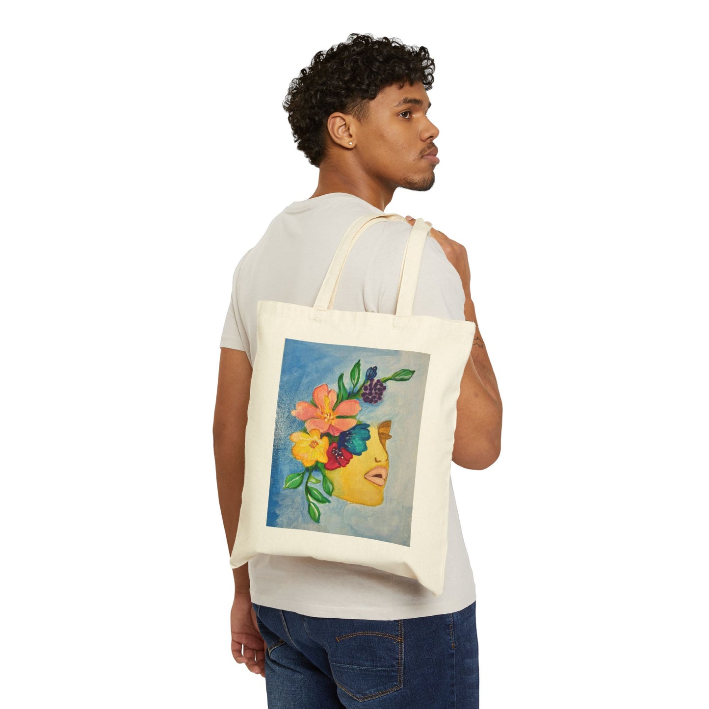 "Abigail" Tote Bag for Art Lovers, Eco-Friendly Shopping Bag, Gift for Her, Sustainable Style, Art-Inspired Canvas Bag
