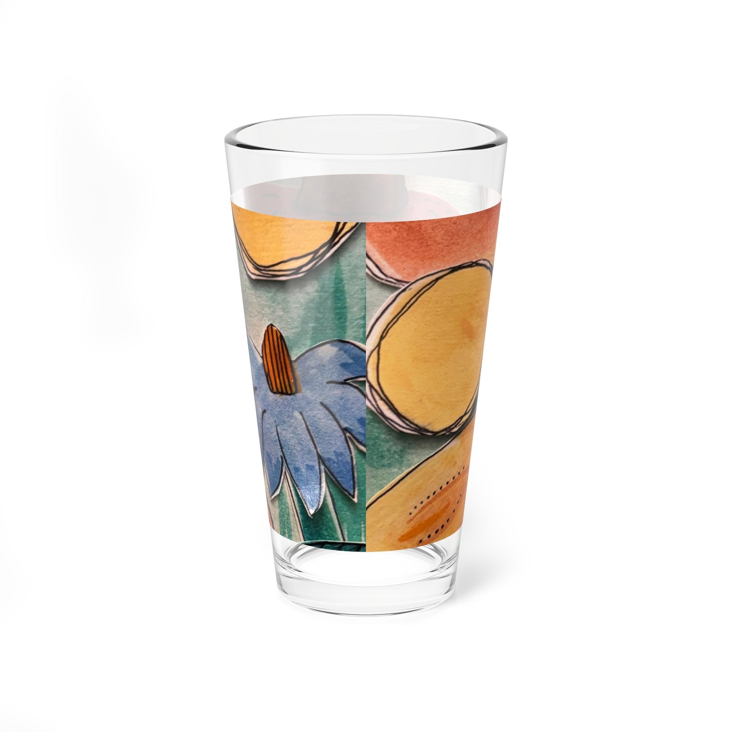 "Aspect" Mixing Glass, 16oz | Vibrant Barware, Unique Gift, Kitchen Decor, Home Entertaining, Artisan Drinkware