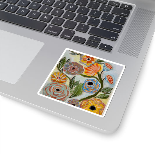 "Vitality" Kiss-Cut Stickers | Vibrant Garden Stickers for Decor, Journals, Gifts, Scrapbooking, Spring Events