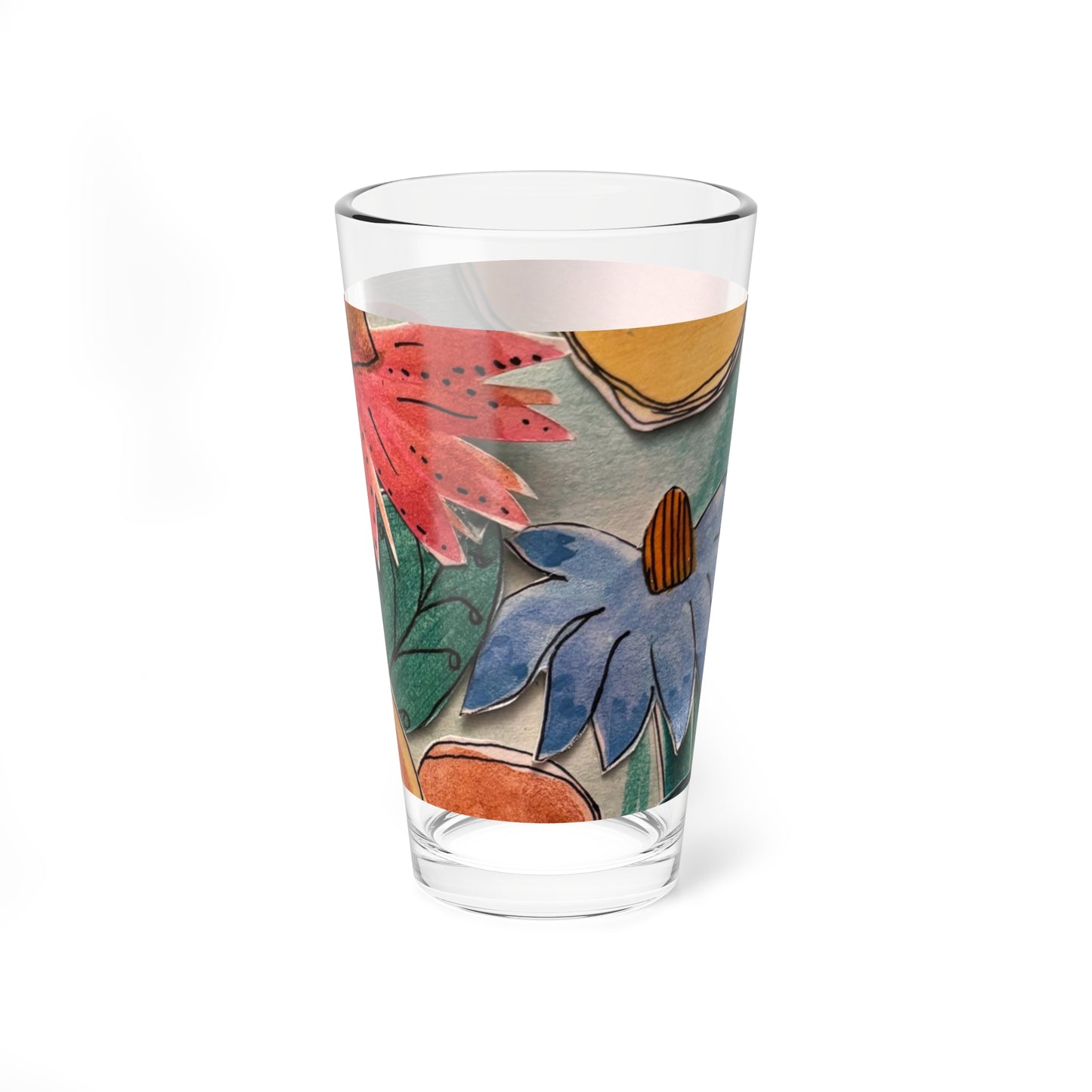 "Aspect" Mixing Glass, 16oz | Vibrant Barware, Unique Gift, Kitchen Decor, Home Entertaining, Artisan Drinkware