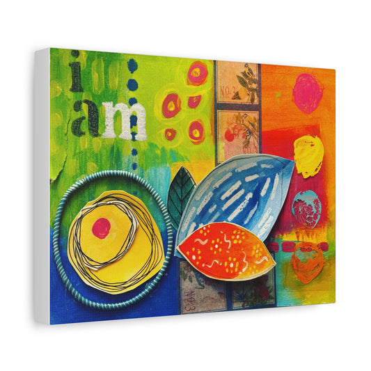 "I am", Home Decor, Wall Art, Colorful Artwork, Boho Style, Spring Decor