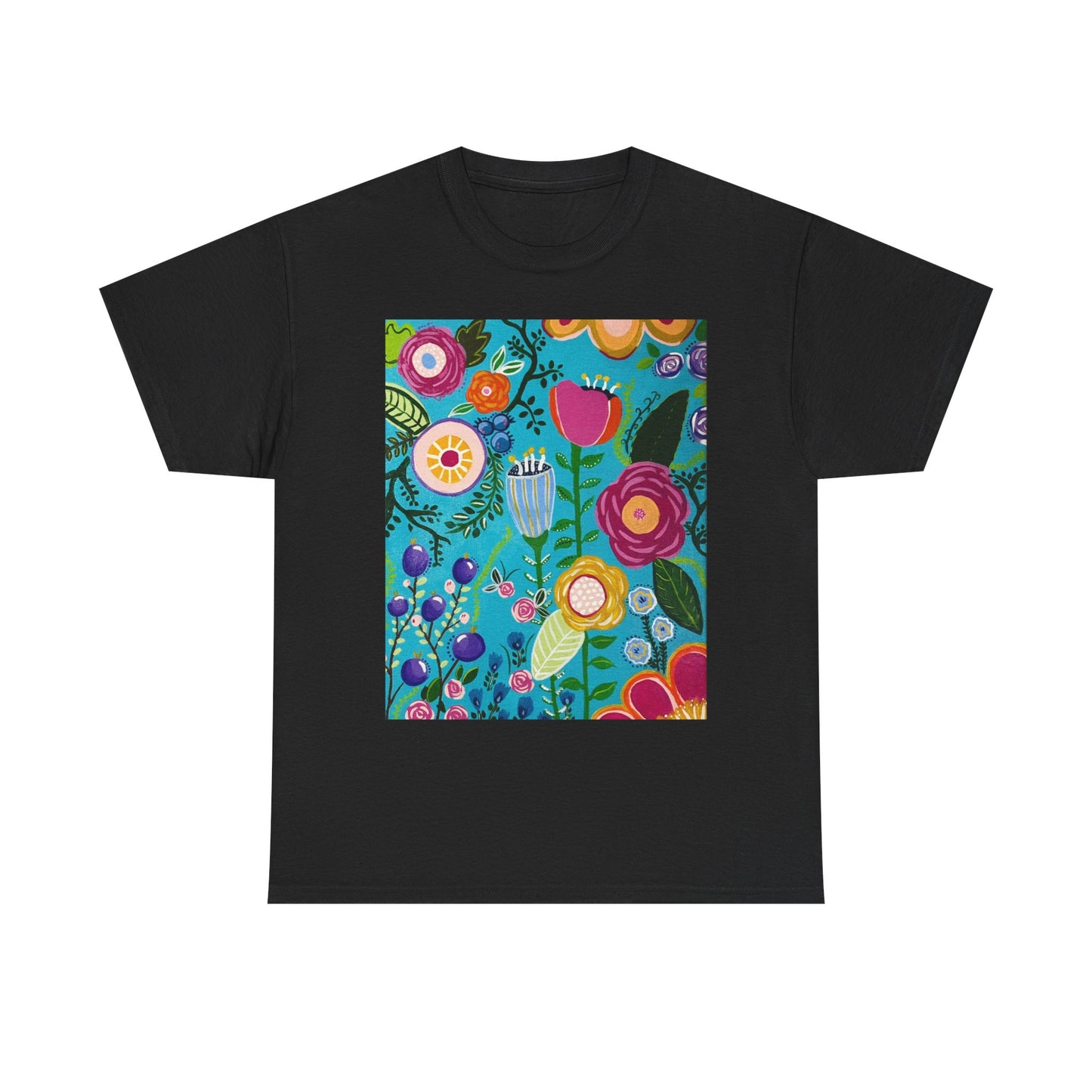 "Verdance" Tee, Unisex T-Shirt, Casual Wear, Summer Outfit, Nature Lover Gift, Floral Art Apparel