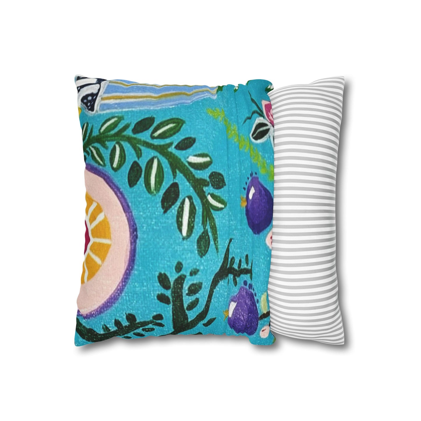 "Verdance" Pillowcase, Decorative Pillow Cover, Cozy Home Decor, Bohemian Style, Gift for Friends, Floral Cushion Cover