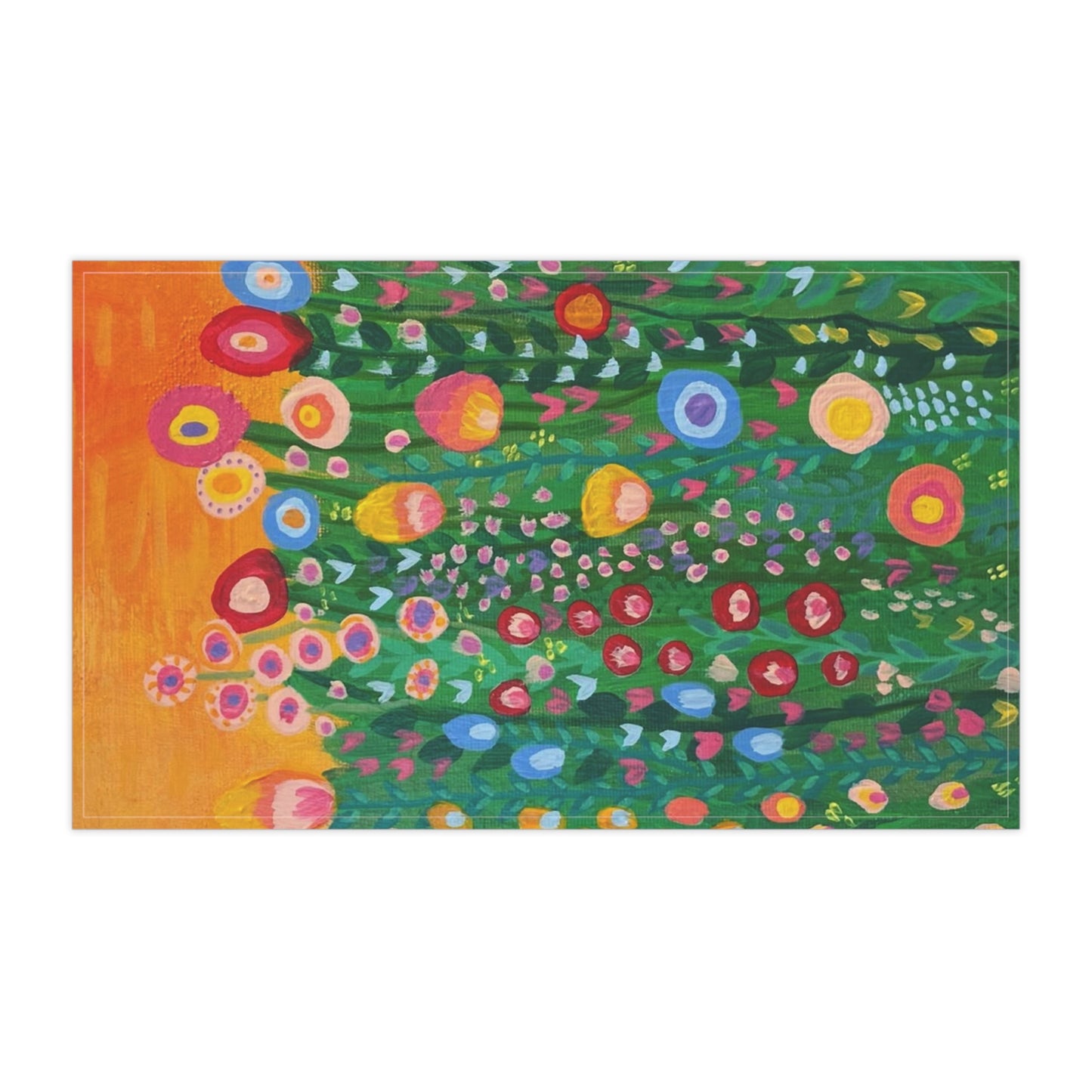 "Flourish" Tea Towels | Vibrant Kitchen Décor, Gift for Home Cooks, Summer Table Setting, DIY Host Gift