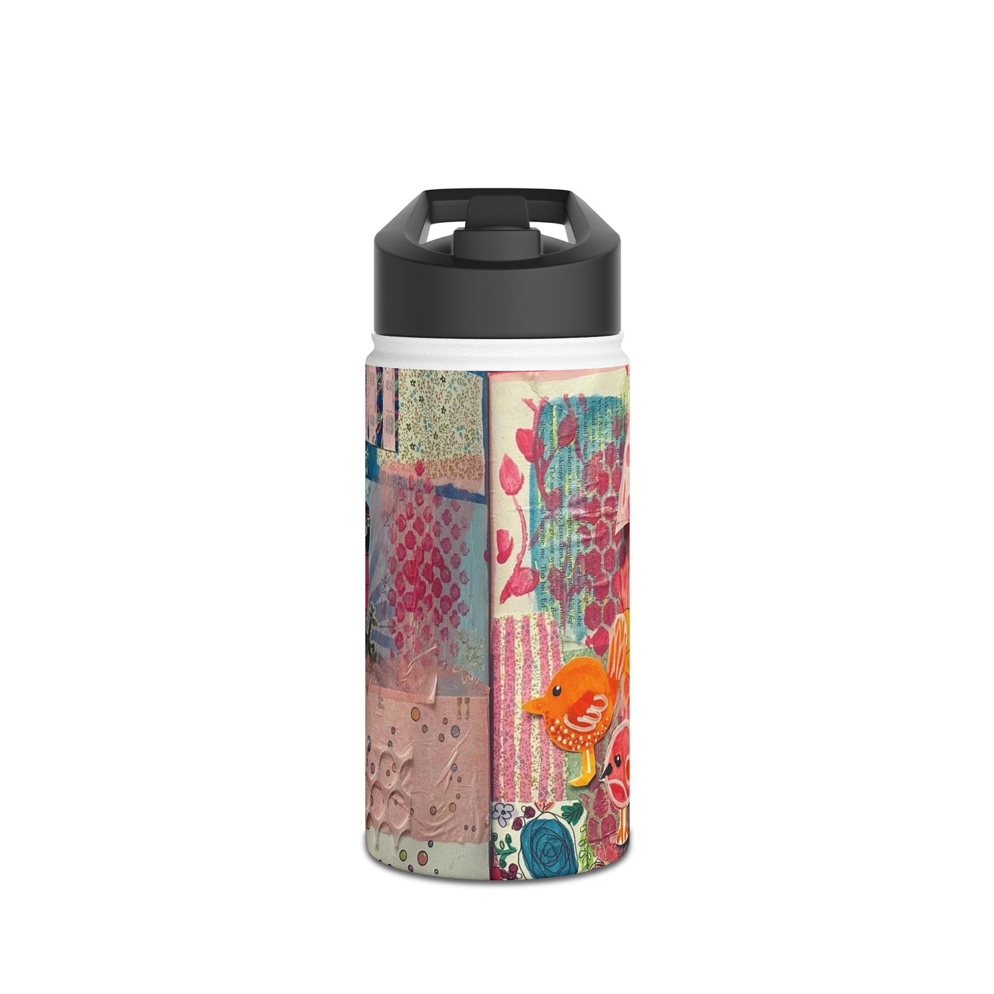 "Delight" Stainless Steel Water Bottle - Vibrant Art Design, Eco-Friendly Hydration, Travel Friendly, Perfect for Gifts, Fitness, Outdoors