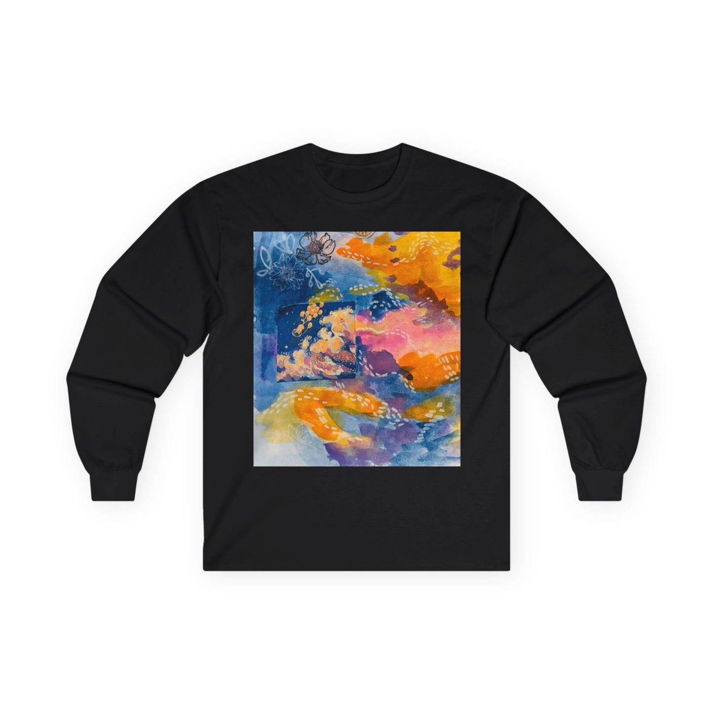 "Reality" Long Sleeve Tee, Colorful Graphic Tee, Unisex Cotton Shirt, Casual Wear, Spring Fashion, Unique Gift Idea