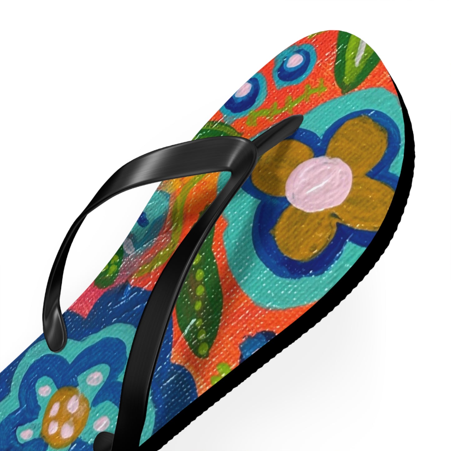 "Kissane" Floral Flip Flops | Summer Sandals, Beachwear, Vacation Footwear, Gift for Her
