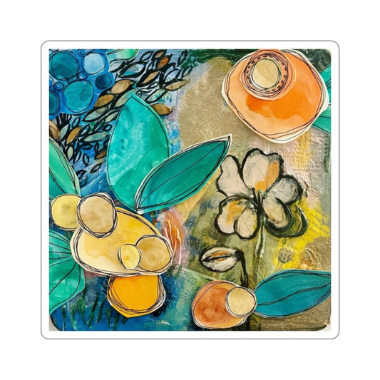 "Assumption" Kiss-Cut Stickers, Colorful Sticker Pack, Laptop Decals, Art Stickers for Gift Giving, Nature Inspired Decor