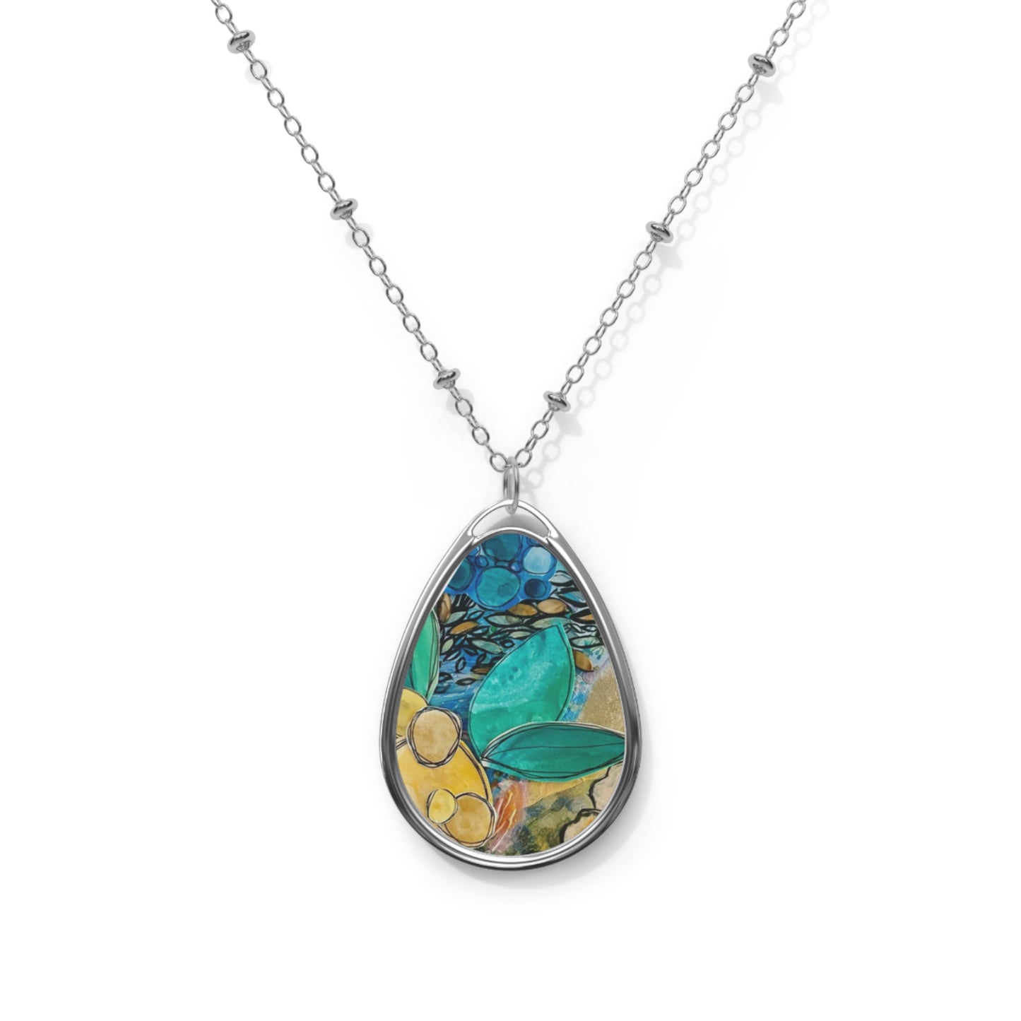 "Hyvää" Necklace for Everyday Elegance, Unique Jewelry Gift, Boho Accessory, Nature-Inspired Pendant, Perfect for Special Occasions