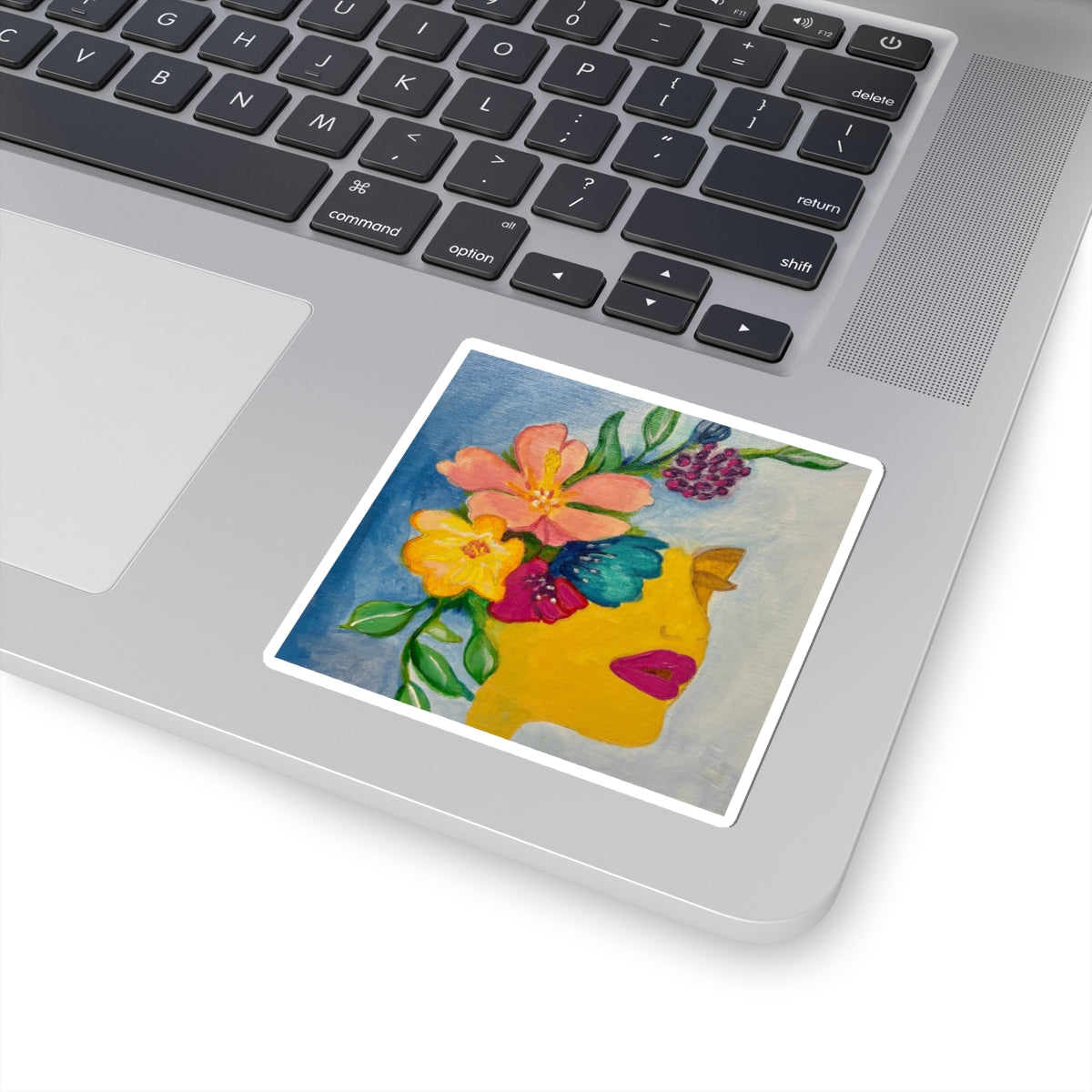"Abigail" Kiss-Cut Stickers | Vibrant Wall Art, Laptop Decor, Floral Gifts, Creative Journaling, Aesthetic Stickers