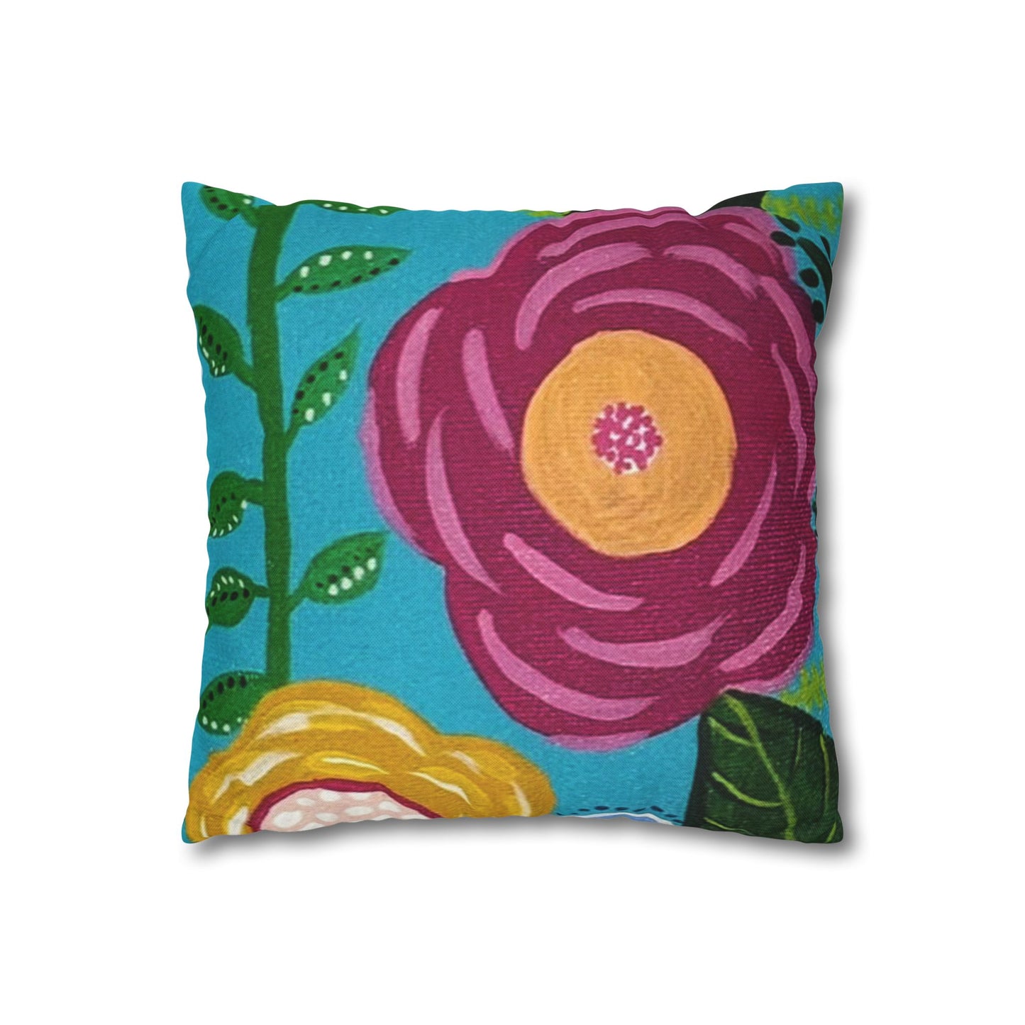 "Verdance" Pillowcase, Decorative Pillow Cover, Cozy Home Decor, Bohemian Style, Gift for Friends, Floral Cushion Cover