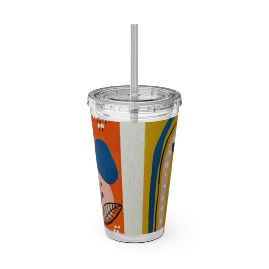 "Agreements" Sunsplash Tumbler, Fun Summer Travel Cup, 16oz Dishwasher Safe, Colorful Drinkware, Outdoor Picnic Accessory, Unique Gift Idea