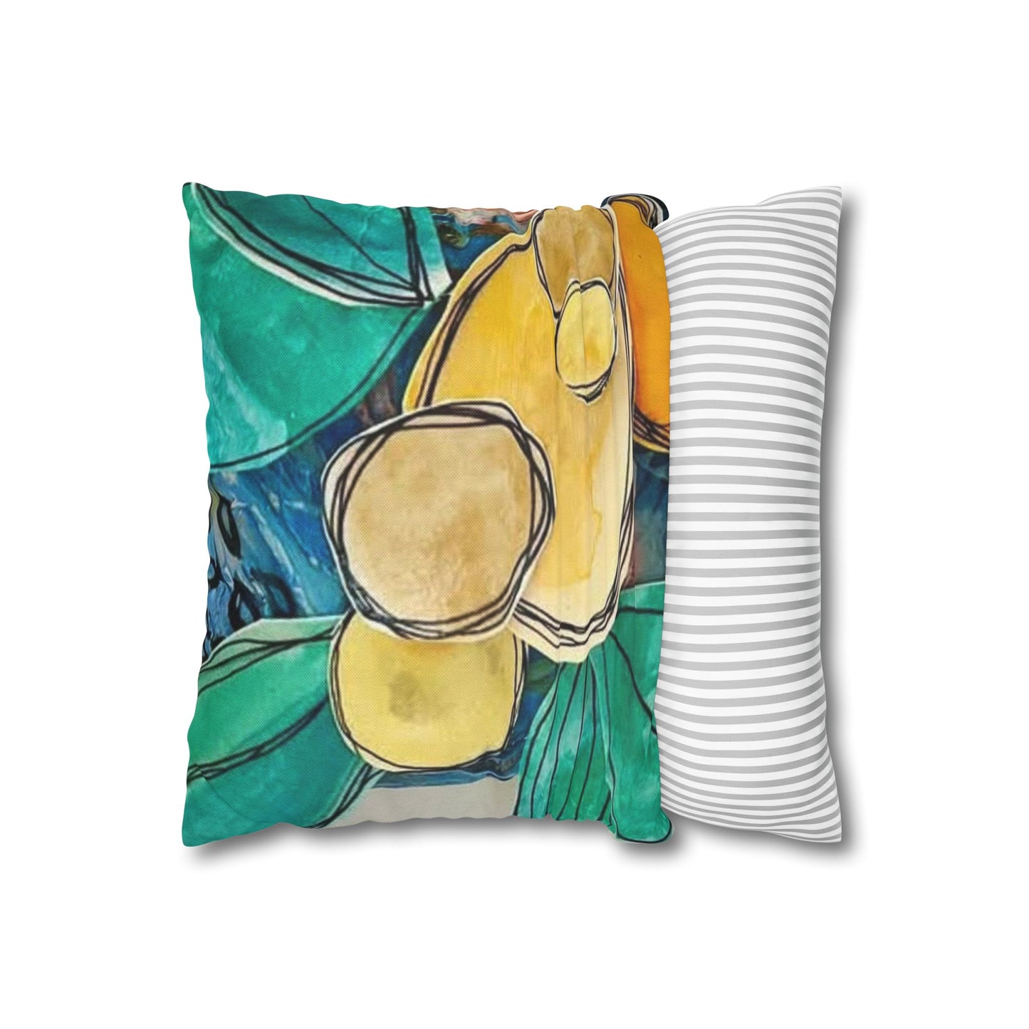 "Assumption" Pillowcase, Decorative Pillow Cover, Cozy Home Decor, Bohemian Style, Gift for Friends, Floral Cushion Cover