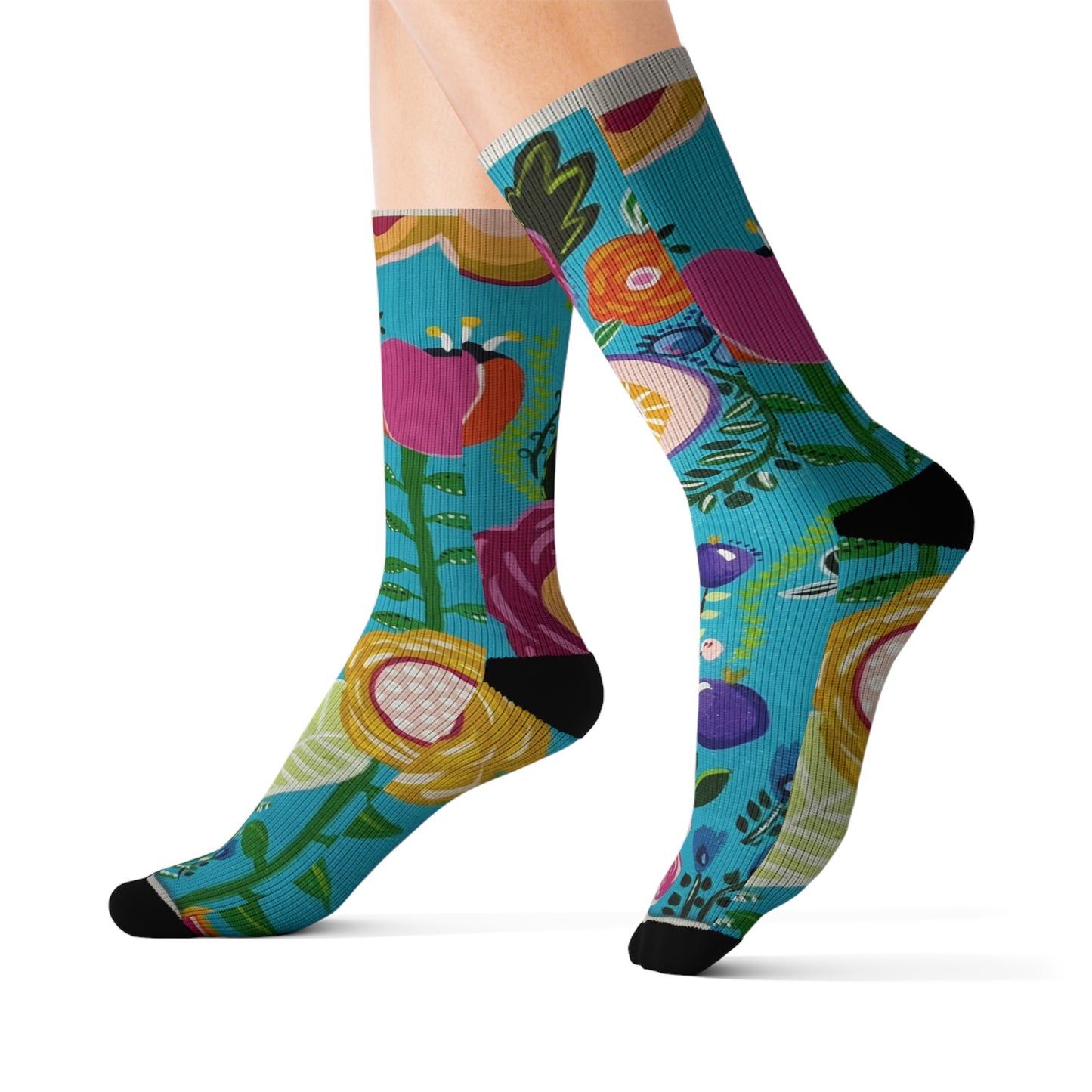 "Verdance" Art Socks - Unique Colorful Socks, Gift for Art Lovers, Funky Fashion Socks, Trendy Sock Accessories, Fun Everyday Wear