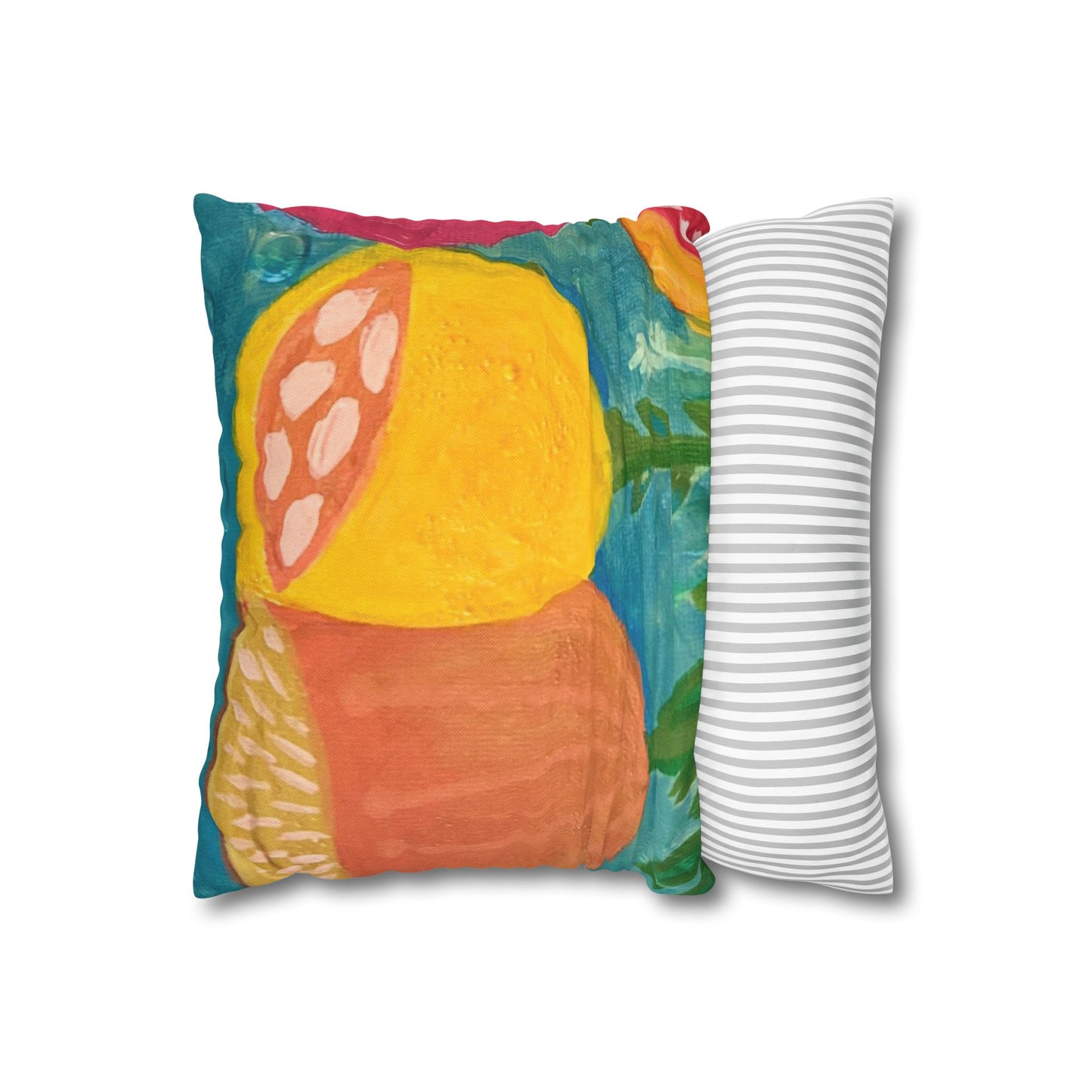 "Ascend" Pillowcase, Decorative Pillow Cover, Cozy Home Decor, Bohemian Style, Gift for Friends, Floral Cushion Cover