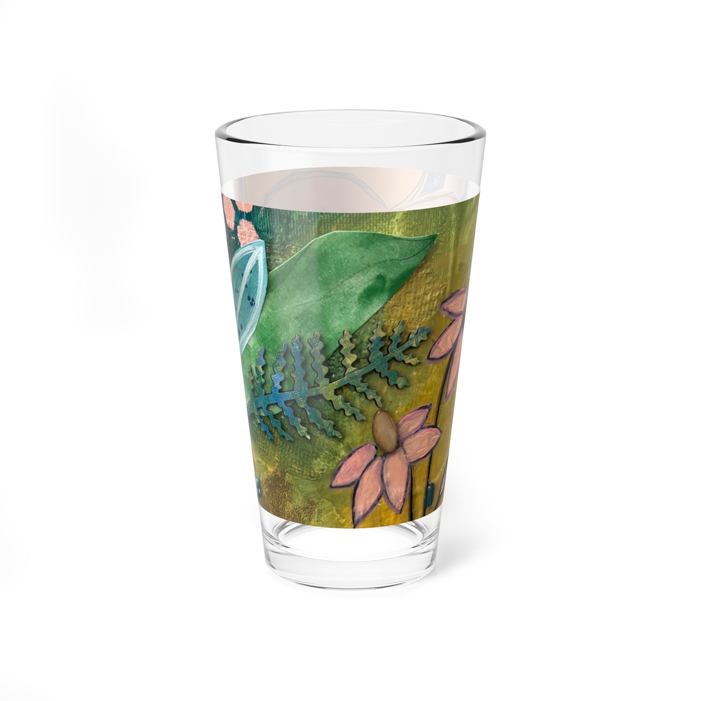 "Assumption" Mixing Glass, 16oz | Vibrant Barware, Unique Gift, Kitchen Decor, Home Entertaining, Artisan Drinkware