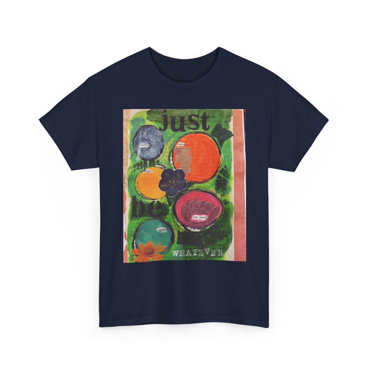 Just Be Graphic Tee - Retro Pop Art Fruit T-Shirt