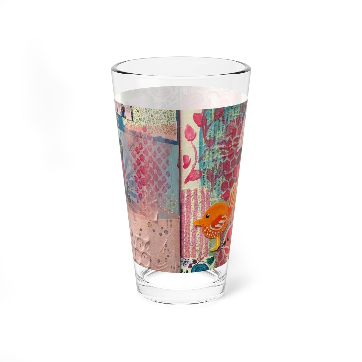 "Delight" Mixing Glass, 16oz | Vibrant Barware, Unique Gift, Kitchen Decor, Home Entertaining, Artisan Drinkware