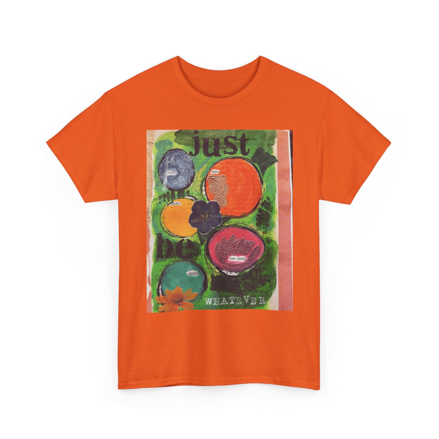 Just Be Graphic Tee - Retro Pop Art Fruit T-Shirt