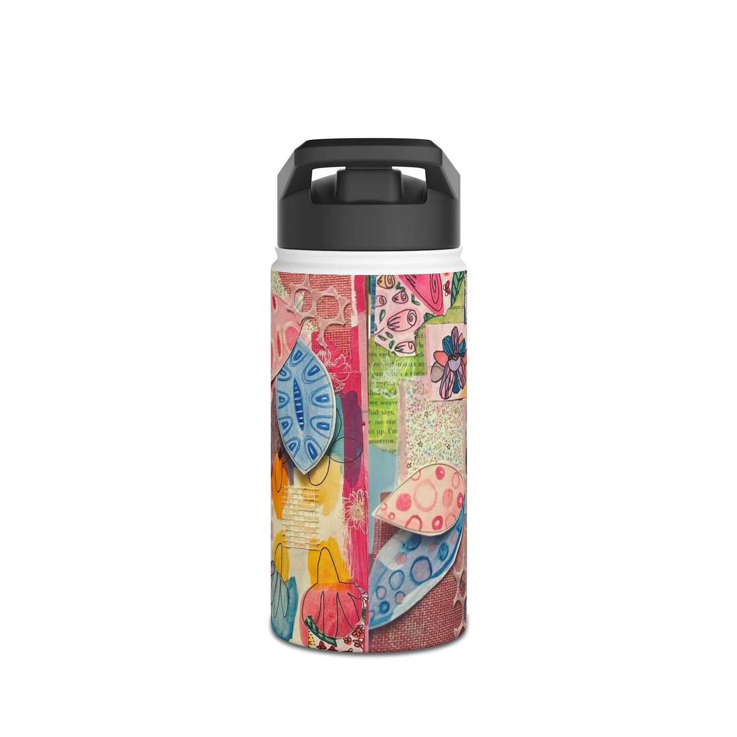 "Delight" Stainless Steel Water Bottle - Vibrant Art Design, Eco-Friendly Hydration, Travel Friendly, Perfect for Gifts, Fitness, Outdoors