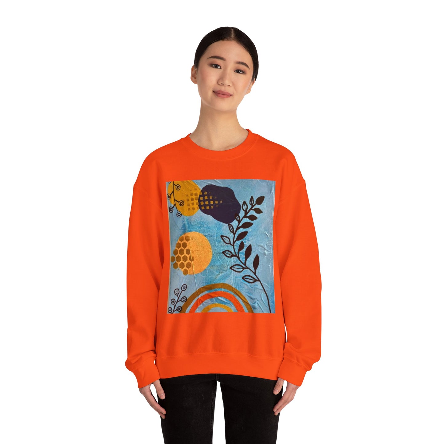 "Jubilee" Crewneck Sweatshirt, Unisex Sweatshirt, Cozy Fall Sweater, Graphic Crew, Plant Lover Gift, Art Sweatshirt, Everyday Comfort